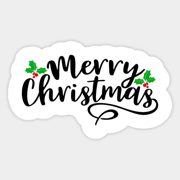 Merry Christmas Sticker by Coral Graphics